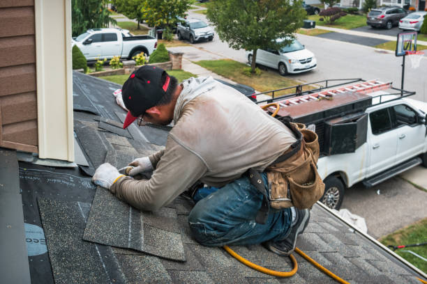 Professional Roof Replacement technician working in Alexandria, PA